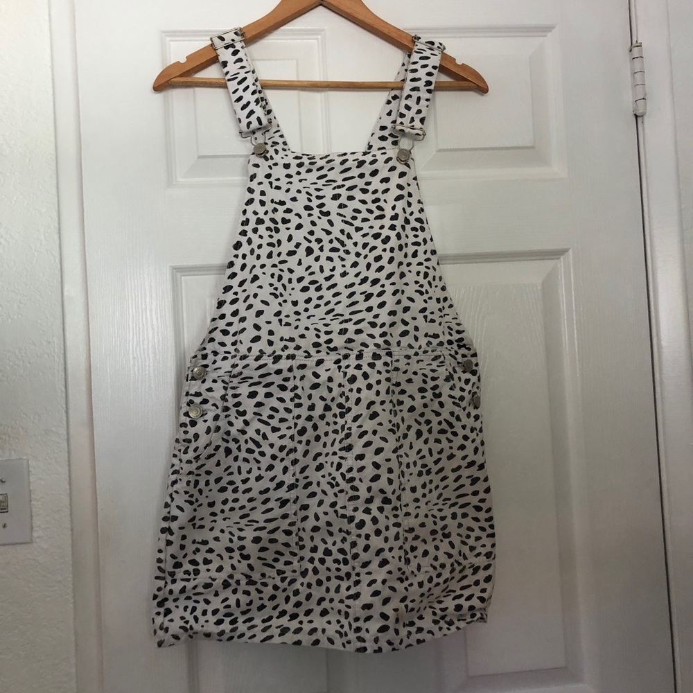 Animal print overall dress!